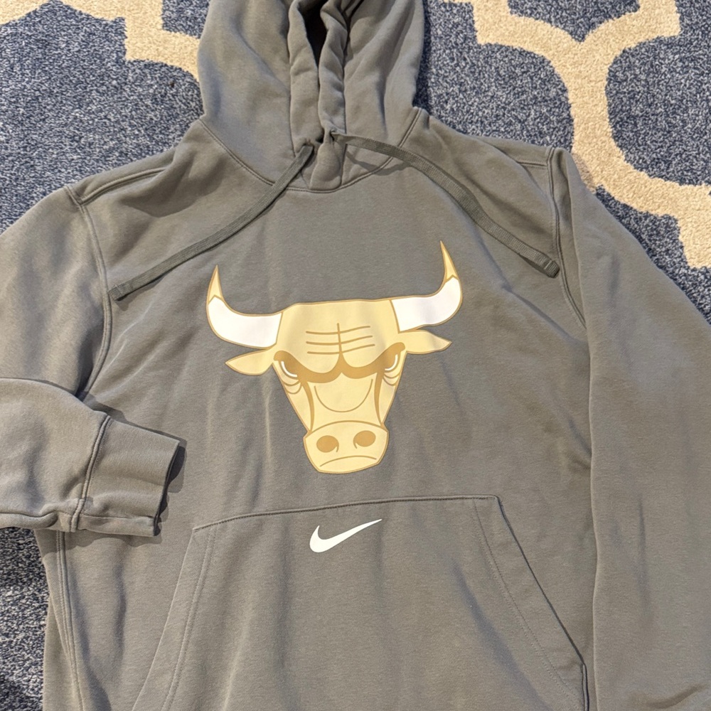 Nike Gray Hoodie Chicago Bulls City Edition Men’s Large